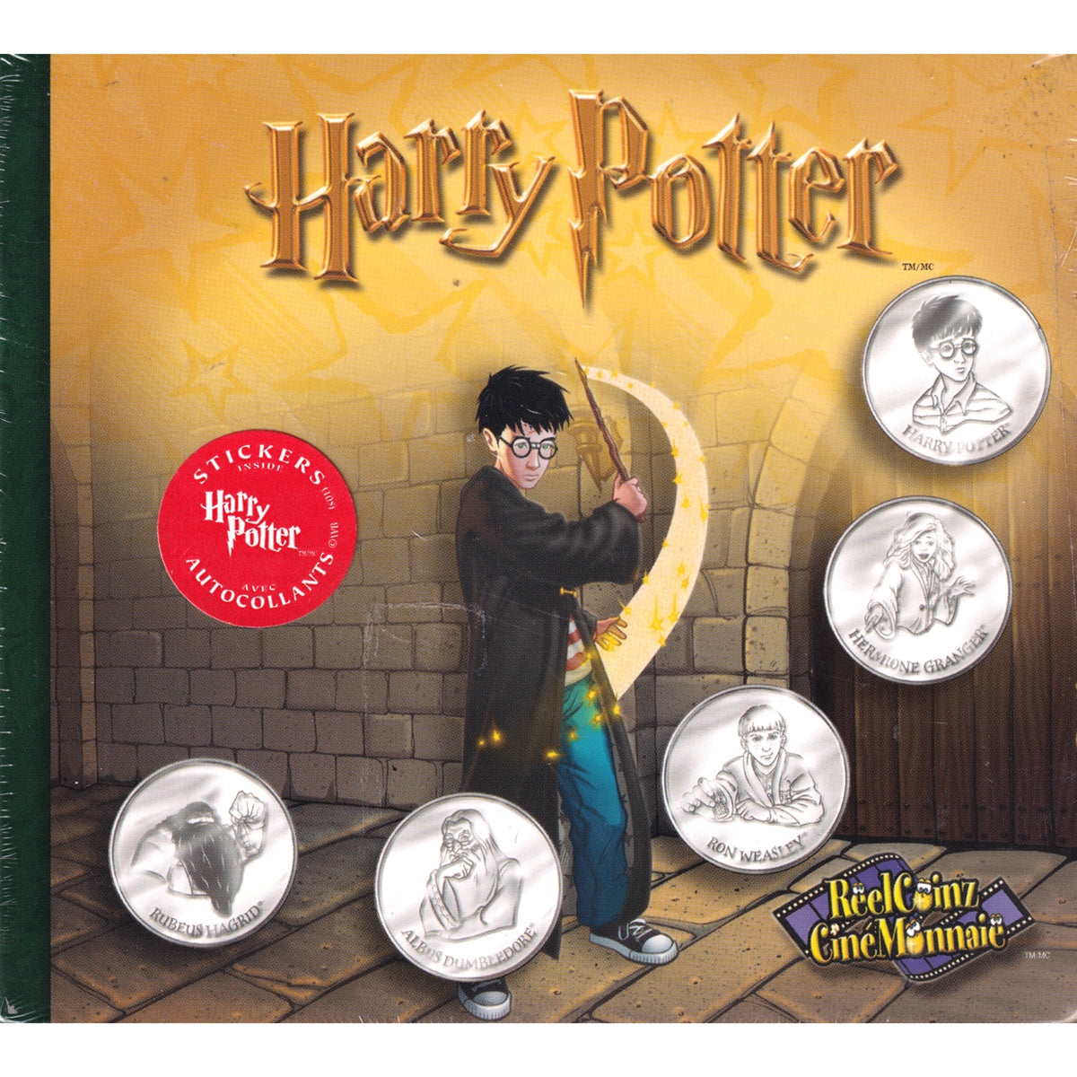 ReelCoinz Harry Potter Characters 5-medallion & Sticker Booklet Set from RCM