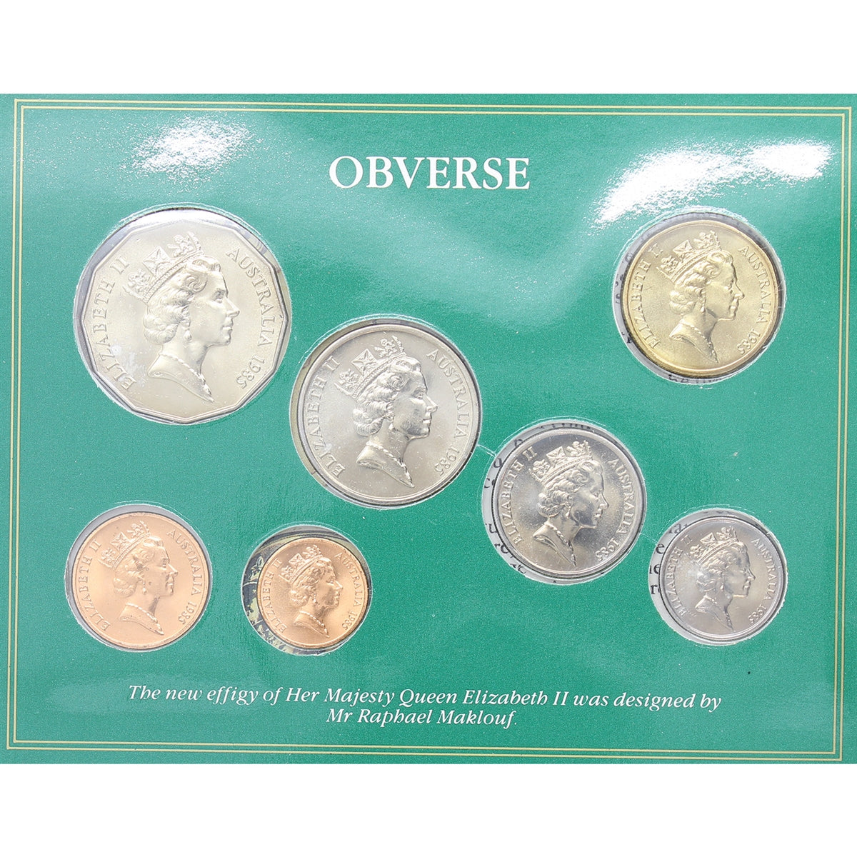1985 Australia 7-coin Mint Set (Light issues)