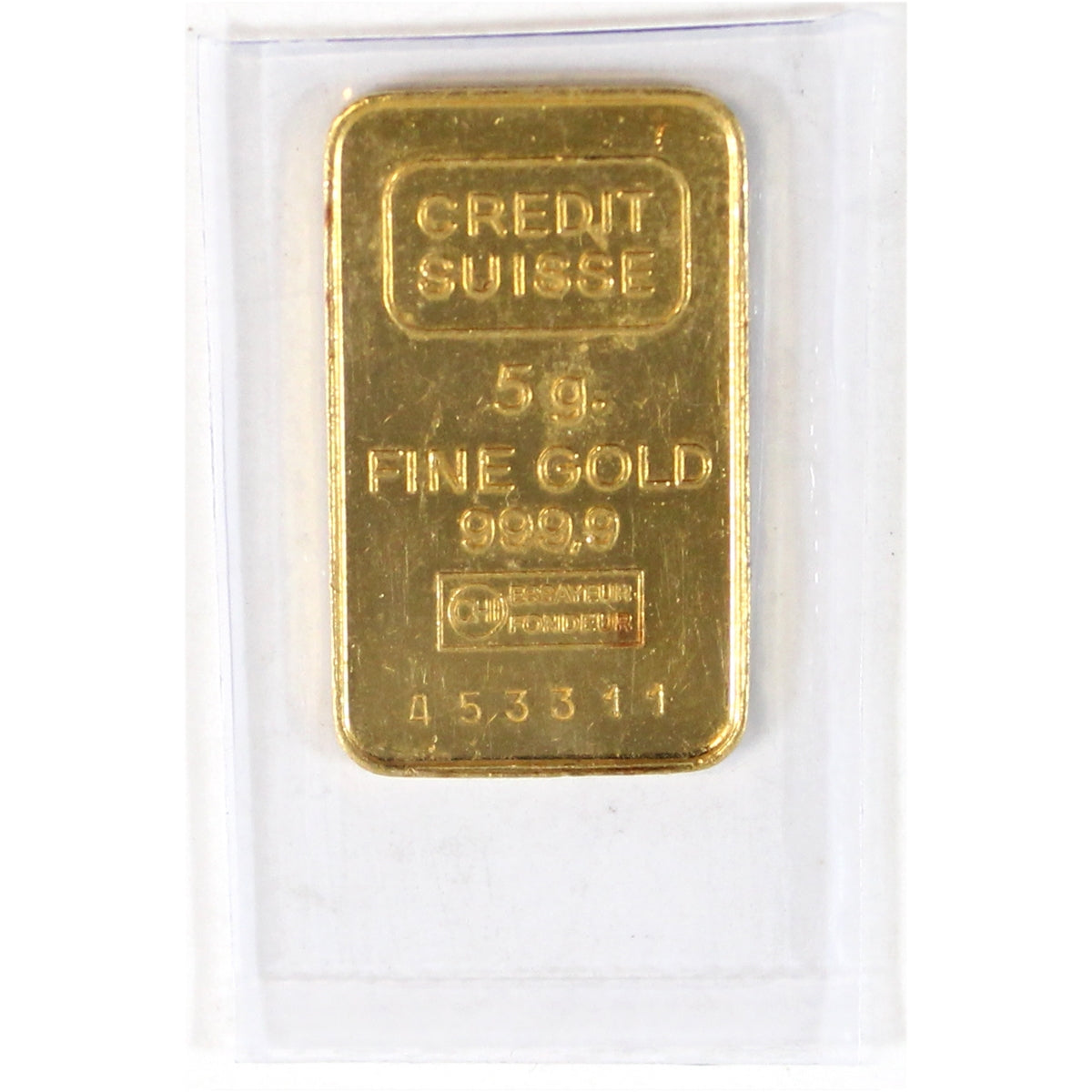 Credit Swisse .999 Gold 5g Bar (No Tax) Sealed – Colonial Acres Coins