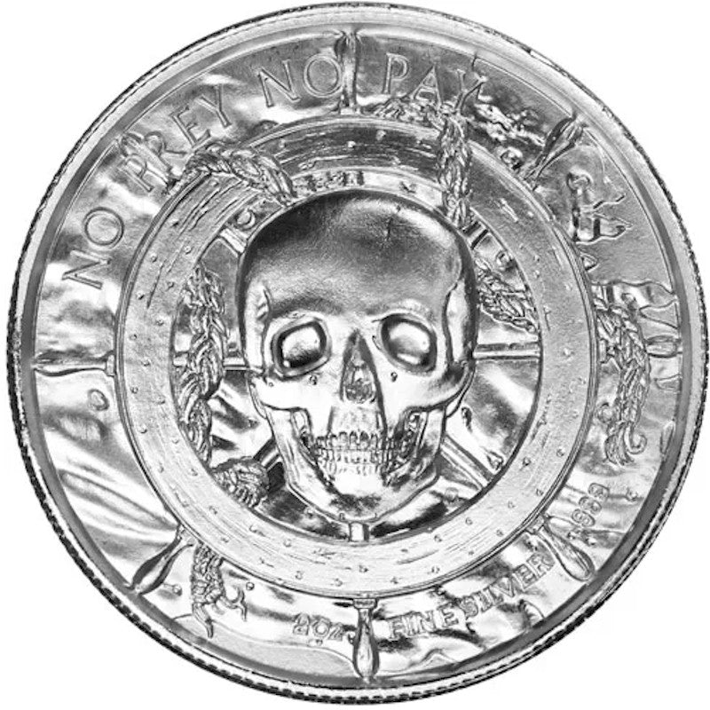 Privateer Series - Davy Jones' Locker 2oz. UHR .999 Silver (No Tax) Light Toning