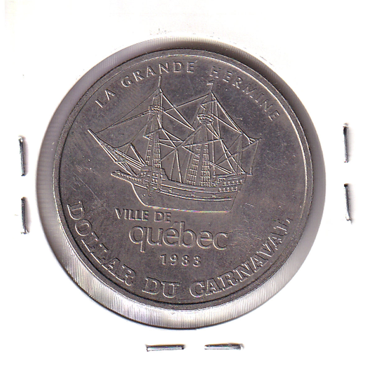 1983 Canada Carnaval de Quebec Trade Dollar (Grande Hermine)