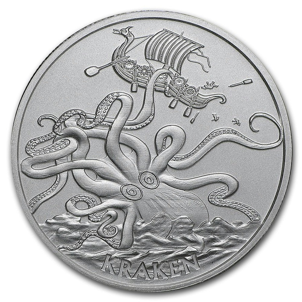 Anonymous Mint - The Kraken 1oz. .999 Silver Round (No Tax) - Light To –  Colonial Acres Coins