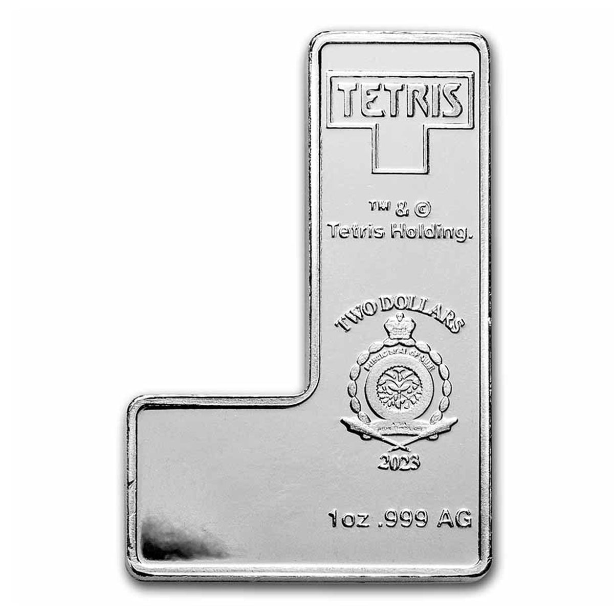 2023 Niue $2 Tetris™ L-Tetrimino Block 1oz. .999 Silver (No Tax)