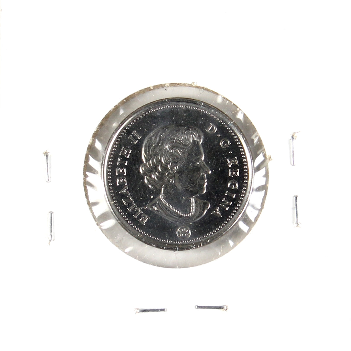 ERROR 2016 Canada 5-cents (Die break on beaver's neck & back)