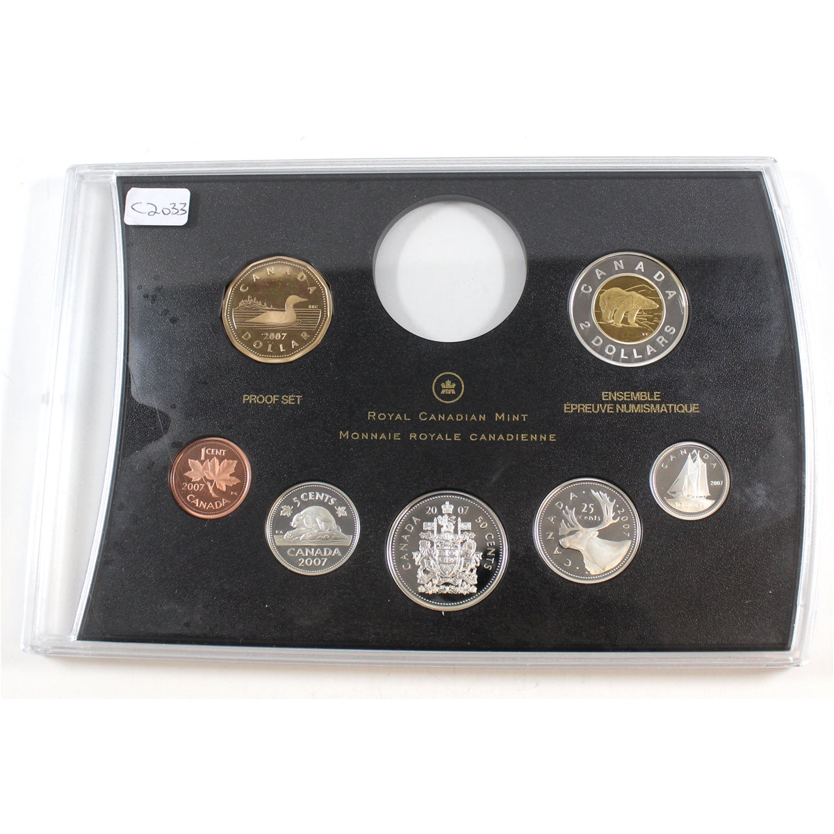 2007 Canada Silver Proof 7-Coin Set - from Double Dollar Set