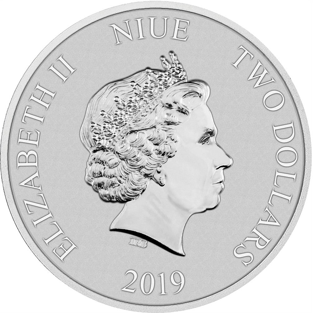 2019 Niue $2 Hawksbill Turtle 1oz. .999 Fine Silver (No Tax)