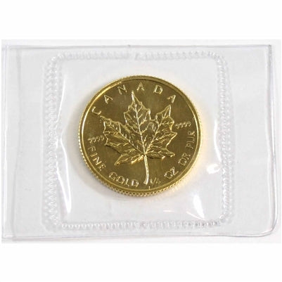 1989 Canada $10 1/4oz .9999 SEALED Gold Maple Leaf (No Tax)