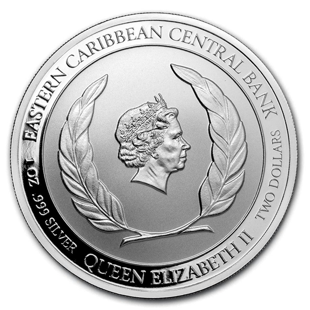 2020 Antigua & Barbuda $2 Rum Runner 1oz. .999 Silver (No Tax)