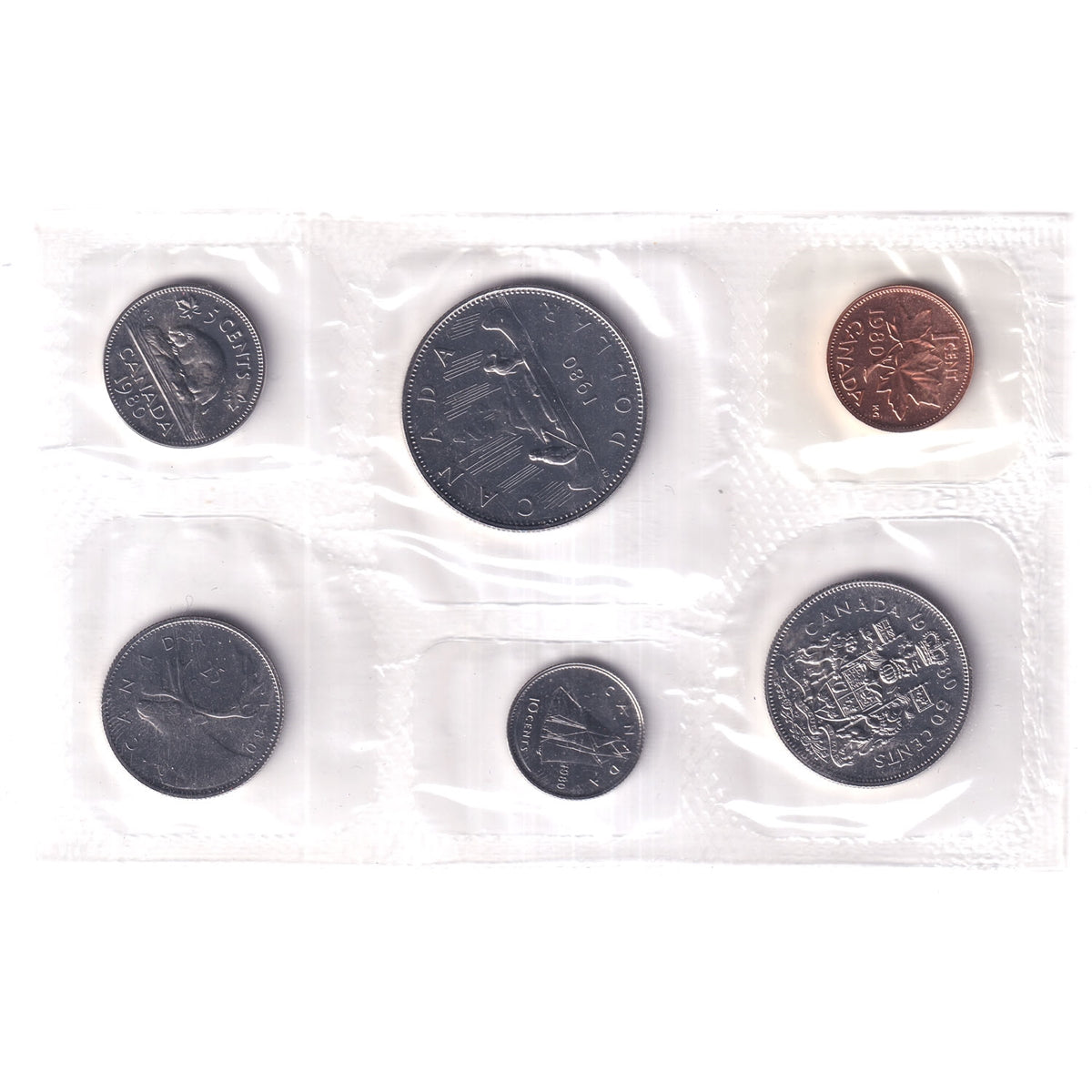 1980 Canada Proof Like Set in Original RCM Pliofilm