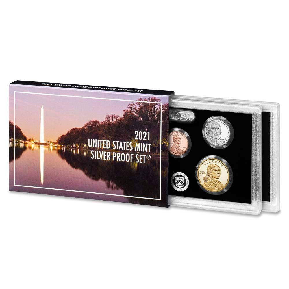 2021 S USA Silver Proof Set (Lightly toned, light wear on envelope)