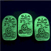 Monarch Glow-in-the-Dark Jack o' Lantern Tombstone 2oz. Silver (No Tax) ONLY 999 MINTED! - Toned