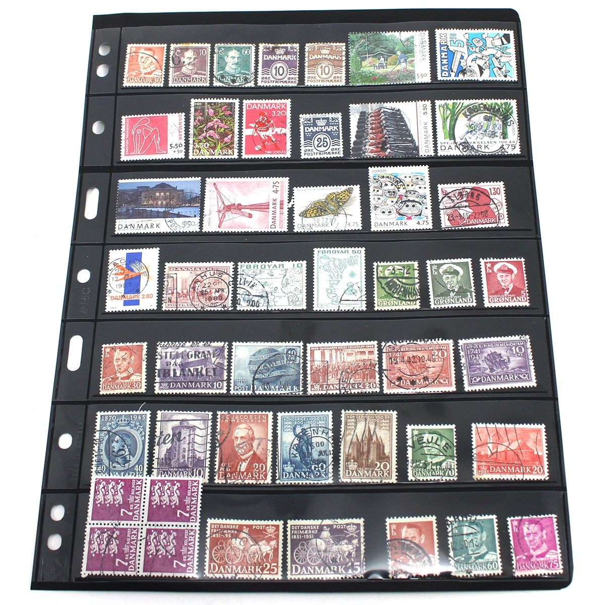 Lot of 74x Denmark Stamps, Pre-1980, Cancelled, 74Pcs