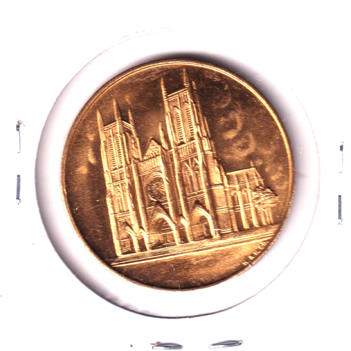 Cathedral Church of St. John the Divine, New York, Pilgrimage Medallion (Spots/toned)