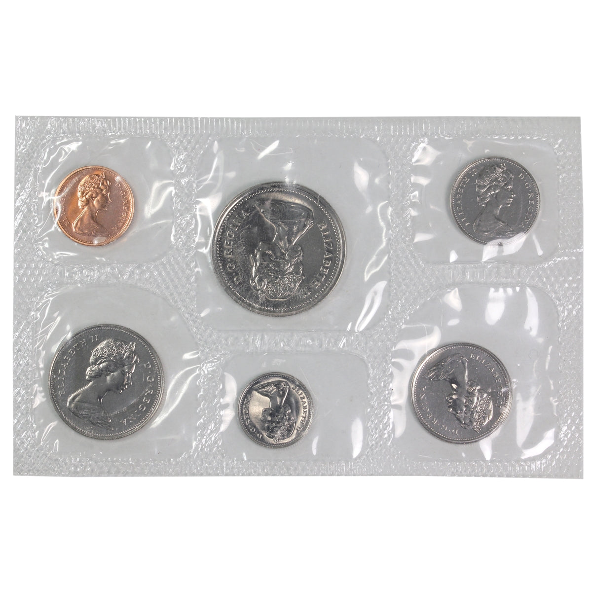 1976 Canada Proof Like Set in Original RCM Pliofilm (No Paper Envelope)