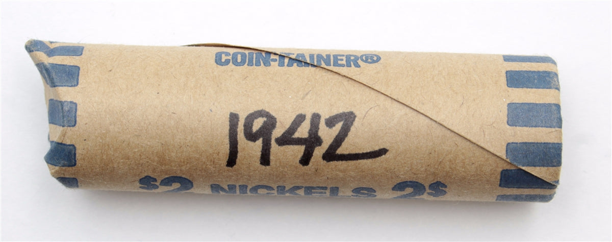 Lot of 40x 1942 Canada George VI Nickel 5-cents, Circulated Condition, 40Pcs