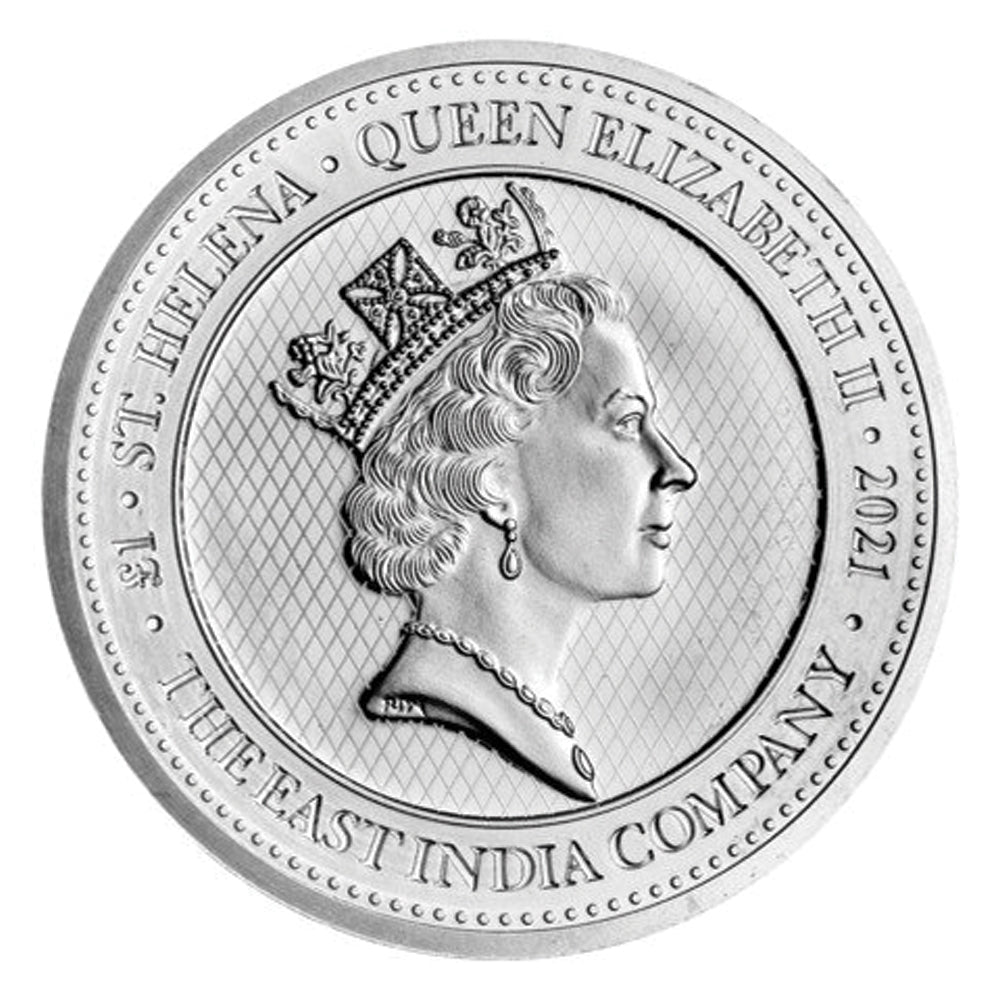 2021 EIC 1-Pound Saint Helena Napoleon Angel 1oz .999 Silver Coin (No Tax) Flaws