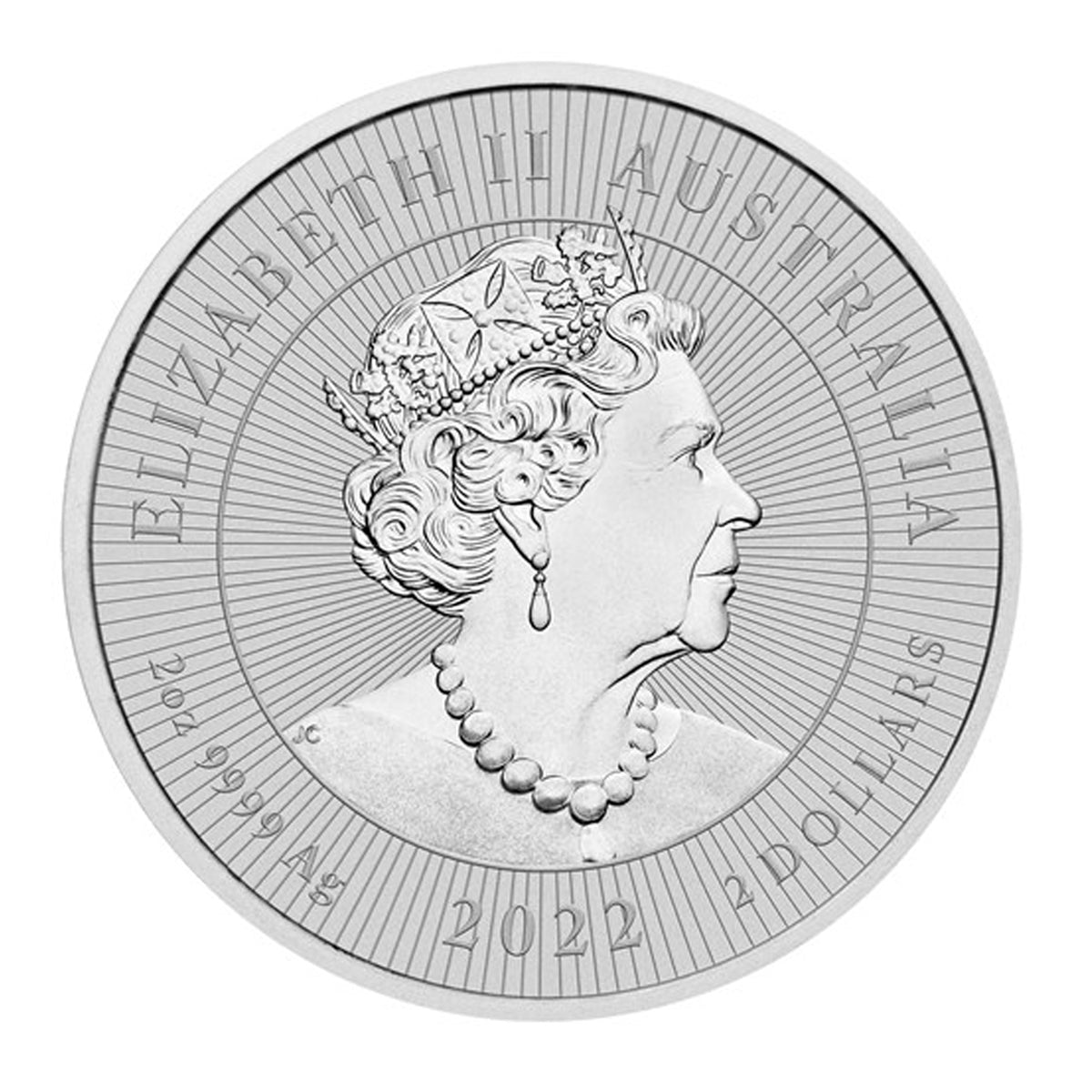 2022 Australia $2 Mother & Baby Dingo Piedfort 2oz Silver (No Tax) Flaws