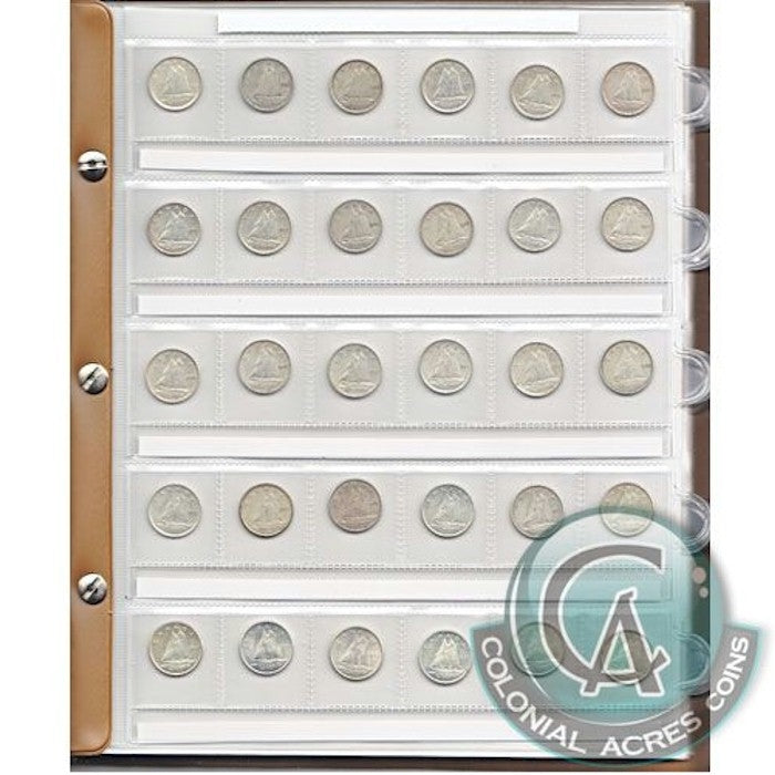 1937-2025 10-cents Collection & Deluxe Book (97 coins)