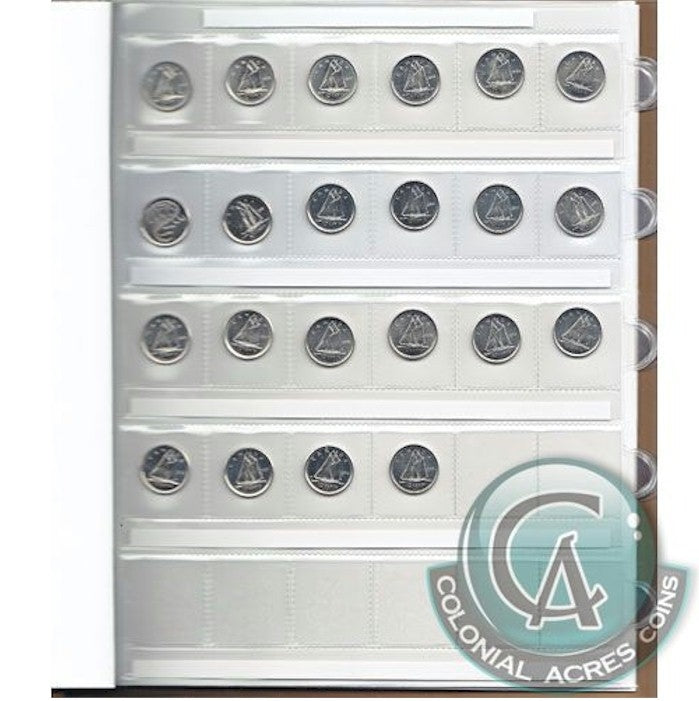 1937-2025 10-cents Collection & Deluxe Book (97 coins)