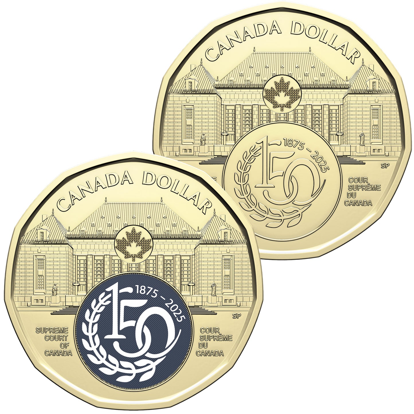 2025 Canada $1 Commemorating 150 Years of the Supreme Court of Canada Mixed Original Roll of 25pcs