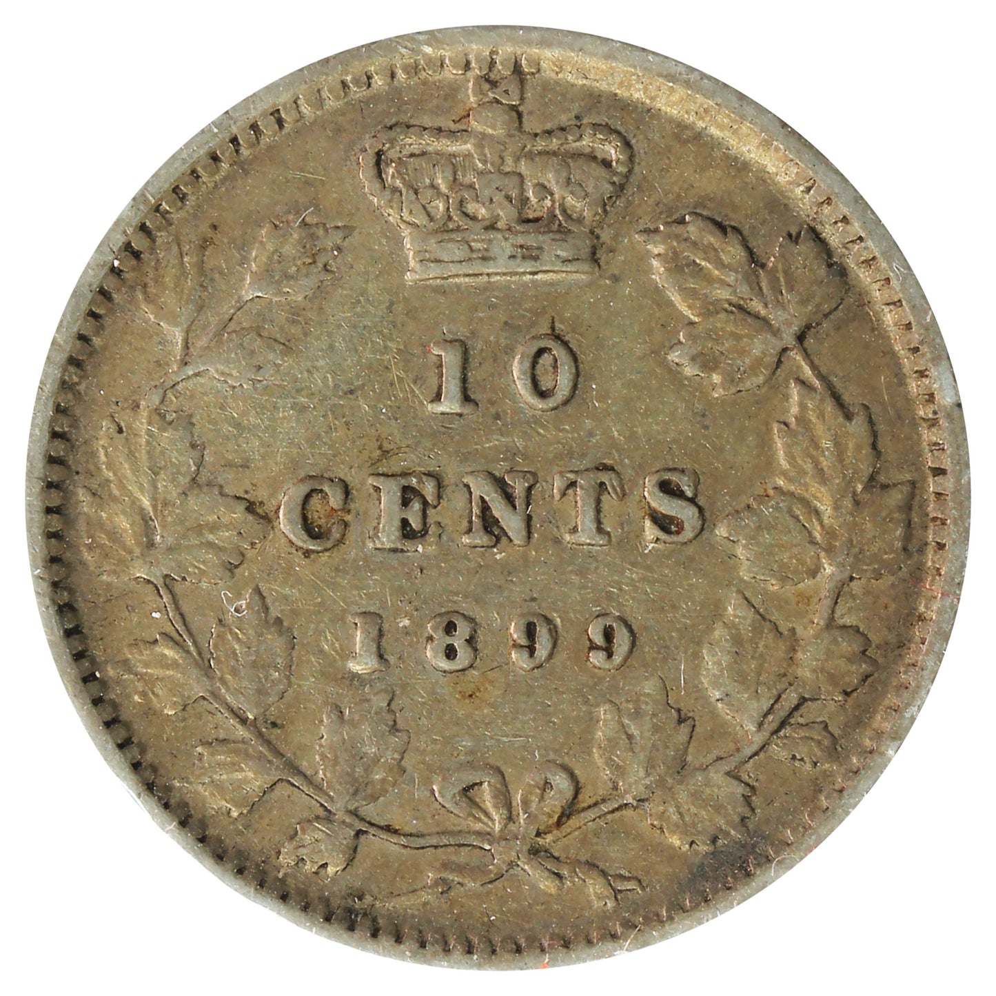1899 Small 9's Canada 10-cents Very Fine (VF-20) Scratched