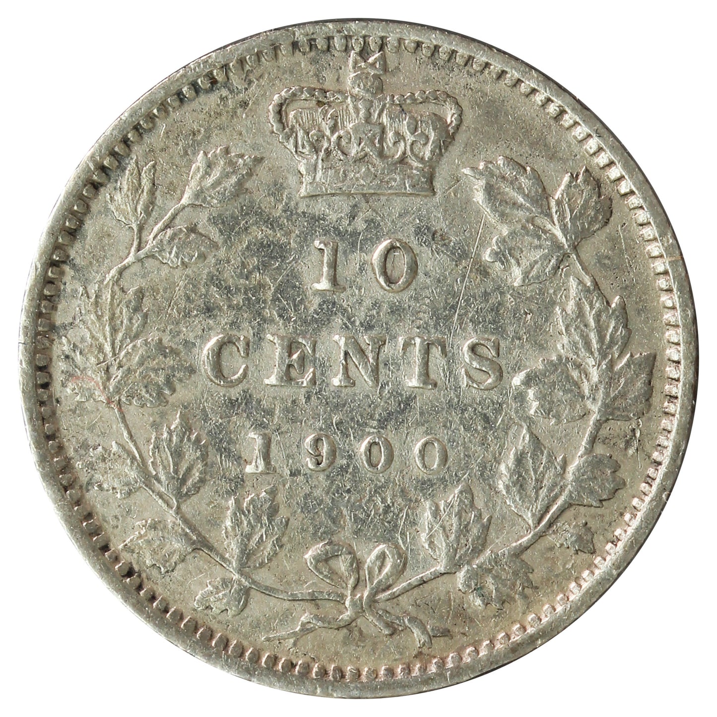 1900 Canada 10-cents VF-EF (VF30) Corrosion