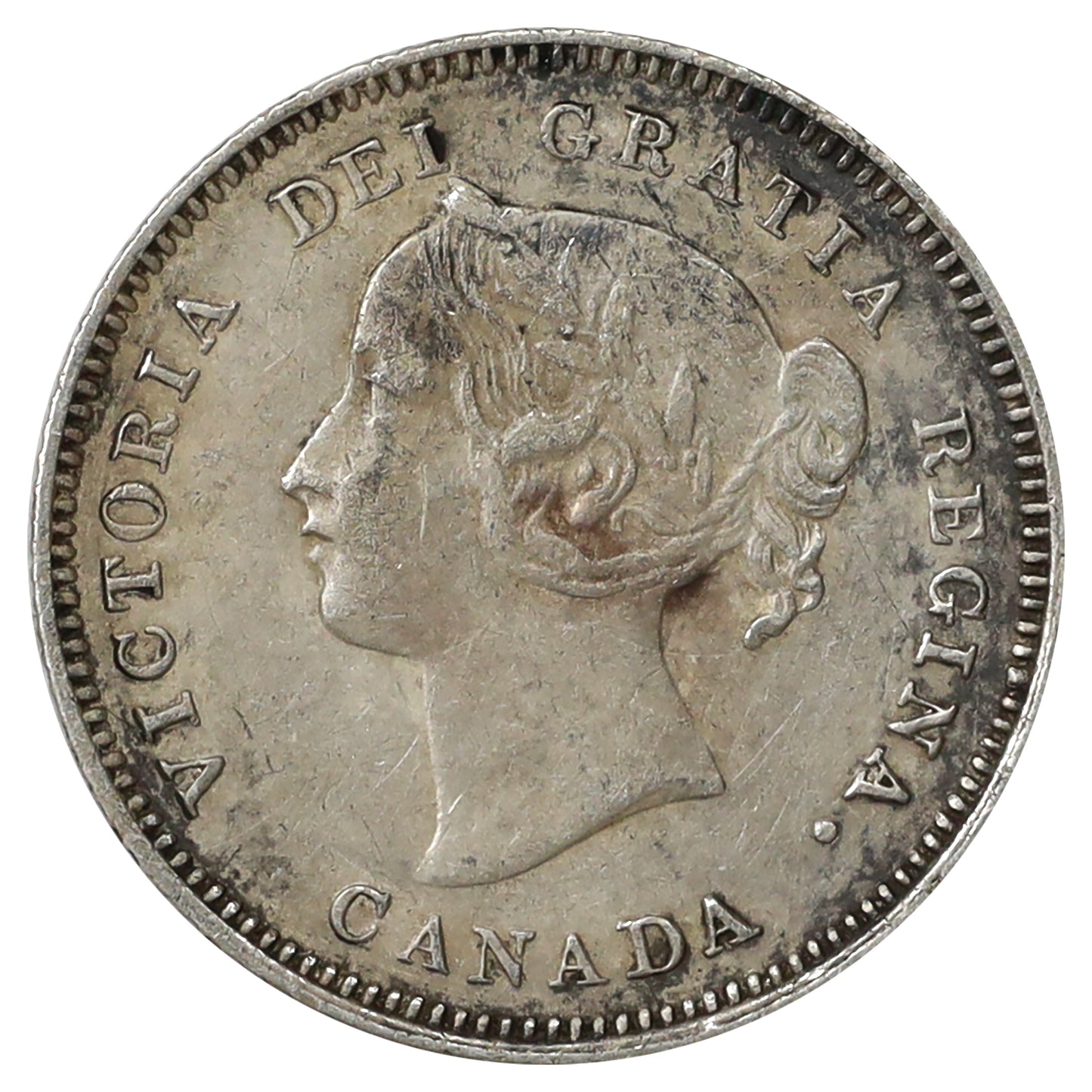 1900 Oval 0s Canada 5-cents Extra Fine (EF40) Scratched, marks, or impaired