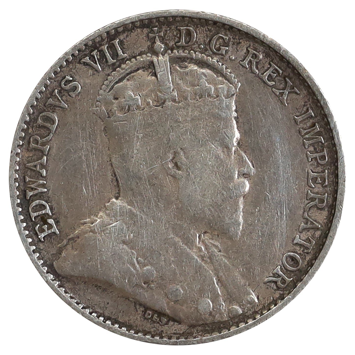 1906 Canada 5-cents Fine (F12) Scratched, marks, or impaired