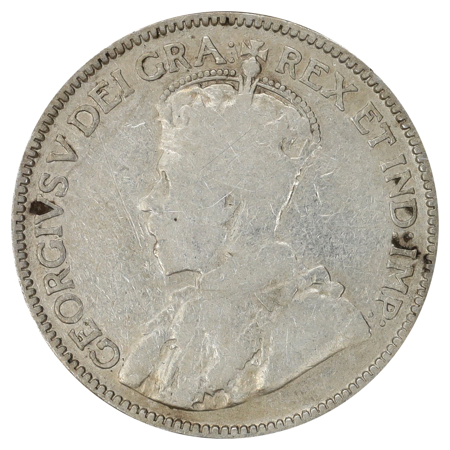 1915 Canada 25-cents G-VG (G6) Scratched, marks, or impaired