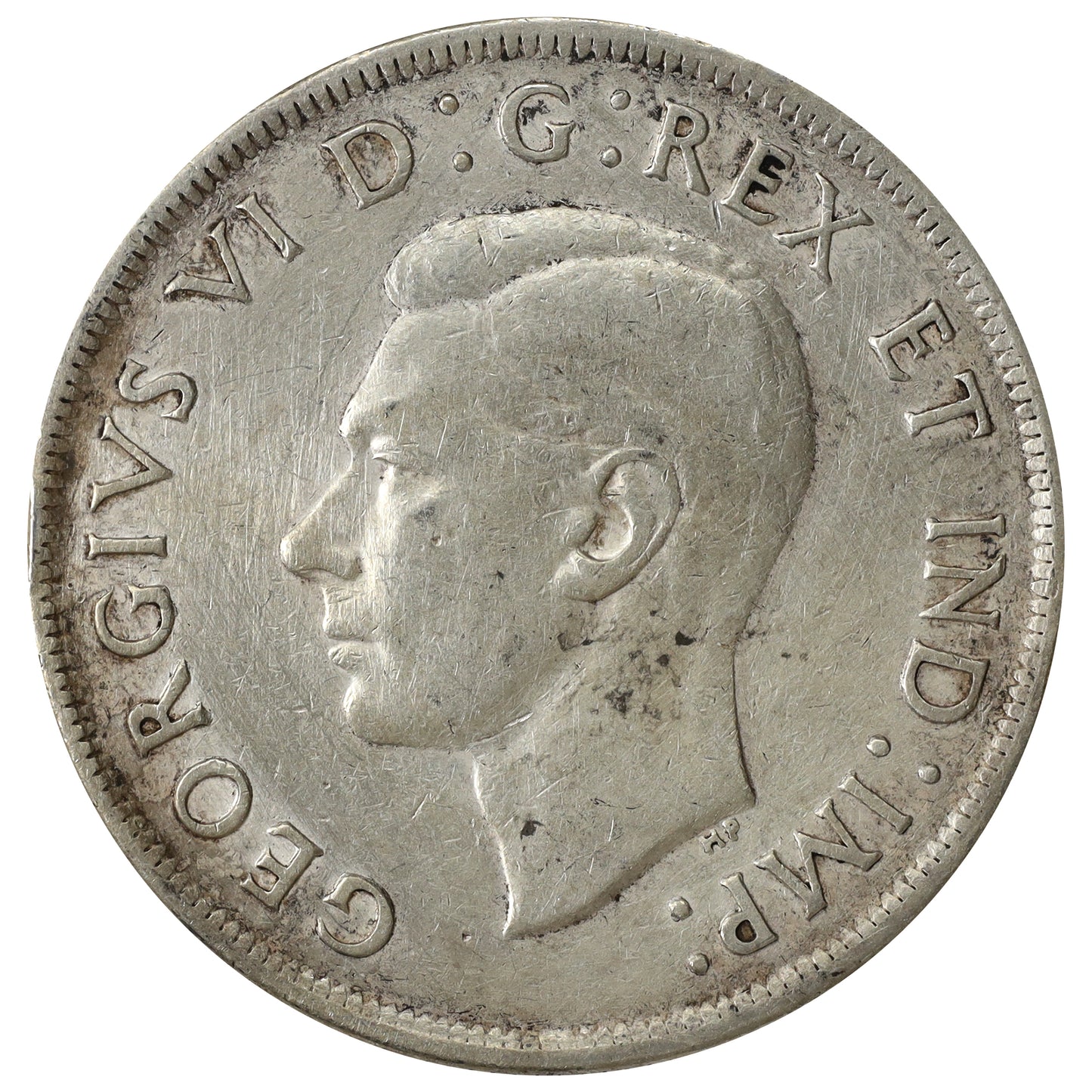 1937 Canada Dollar Circulated (Scratched, marks, or impaired)