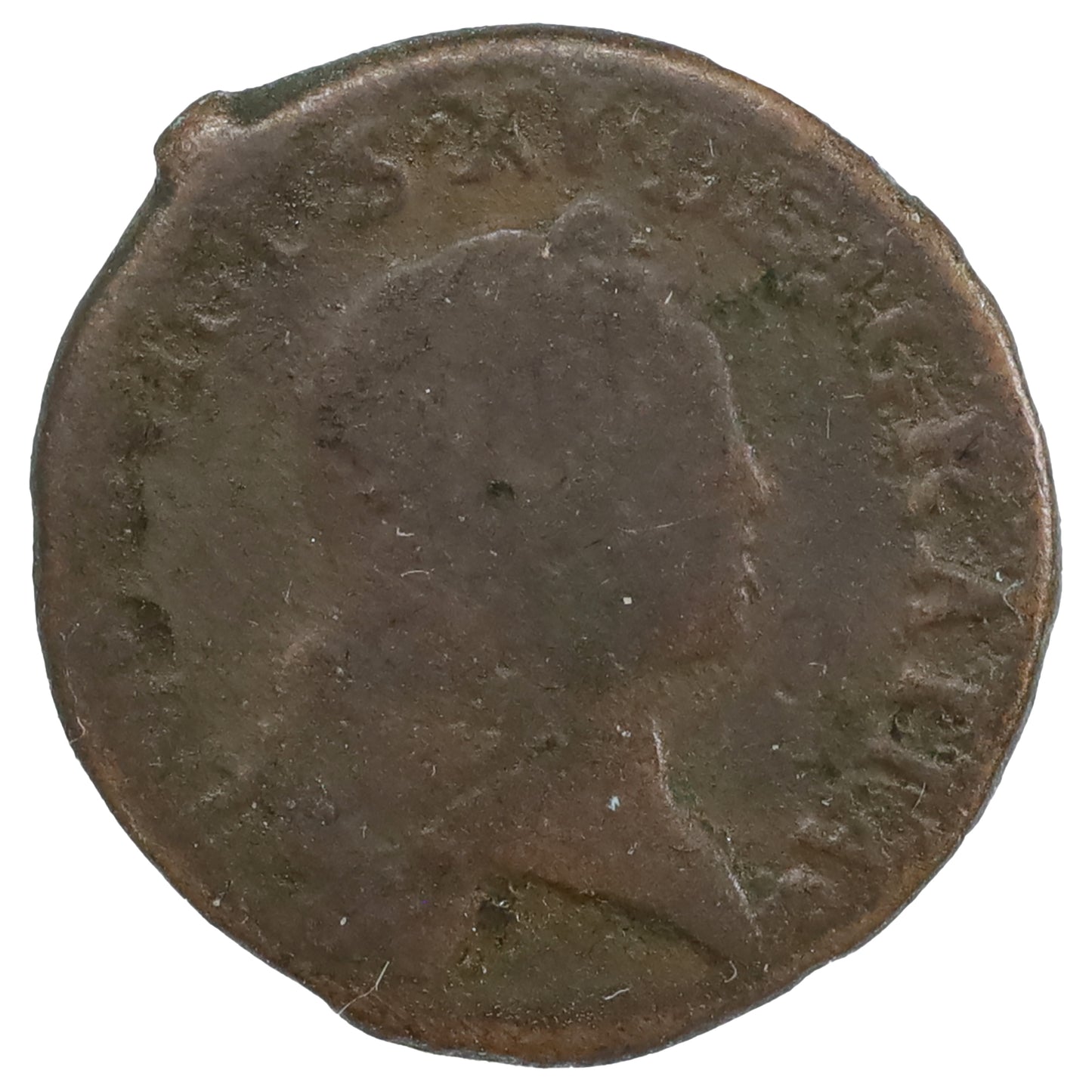 France 1720 Louis XV Child Bust 1 Liard G-VG (G6) DOD