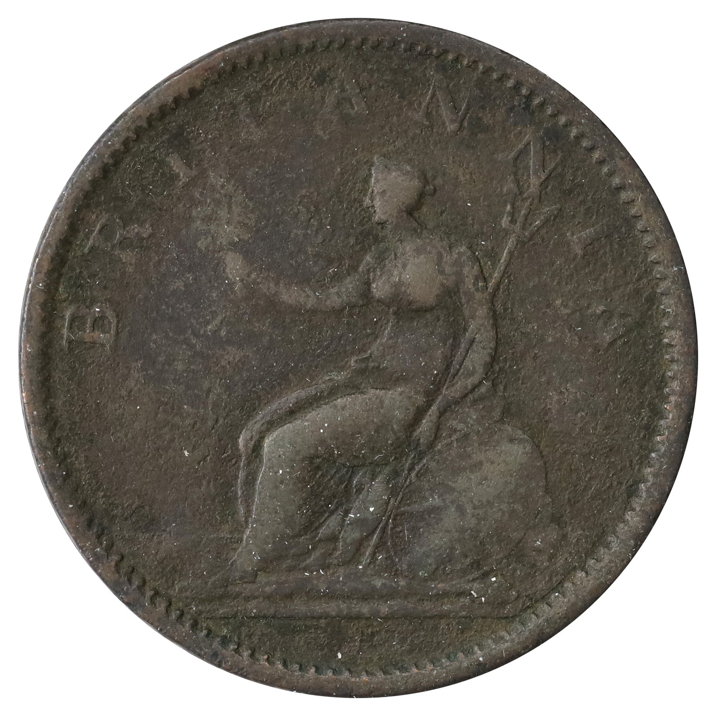 Great Britain 1807 Penny Very Good (VG8) Pitted