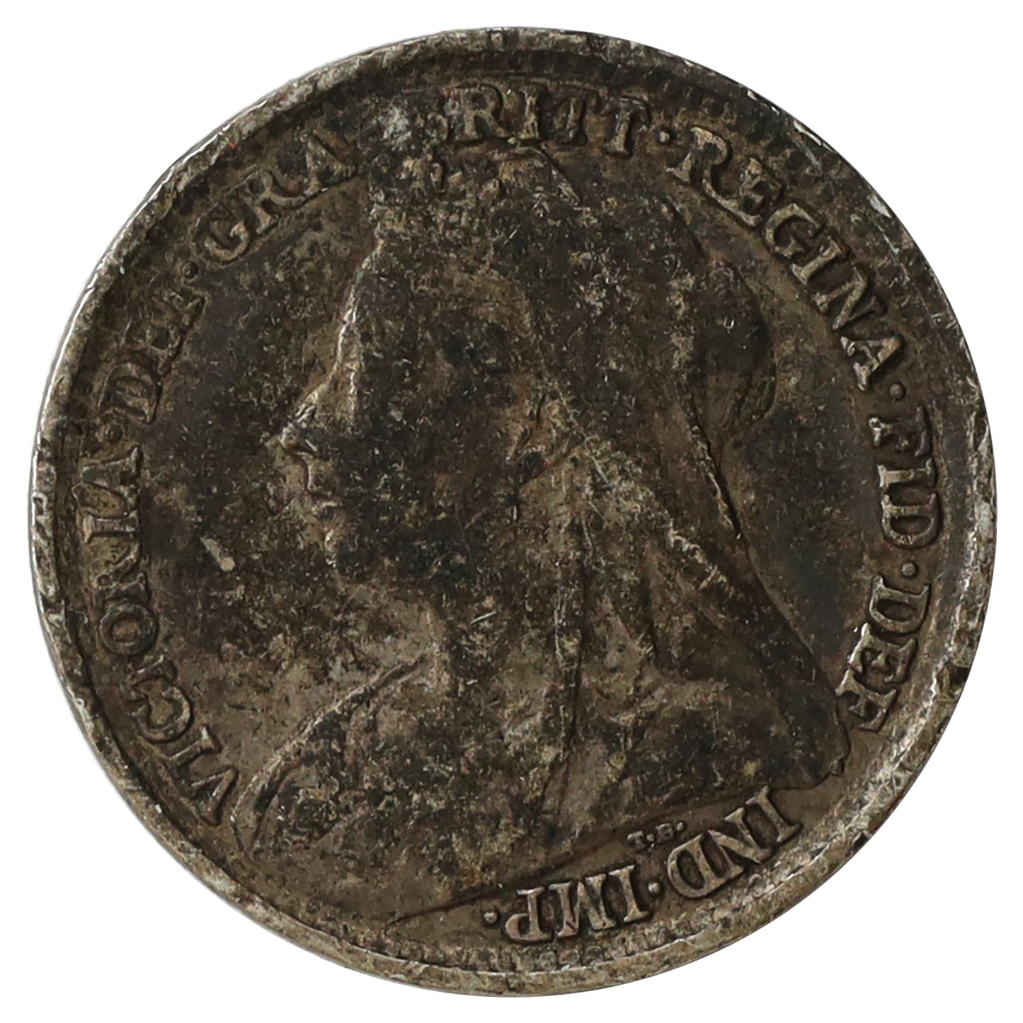Great Britain 1894 Threepence Very Fine (VF20) Toned