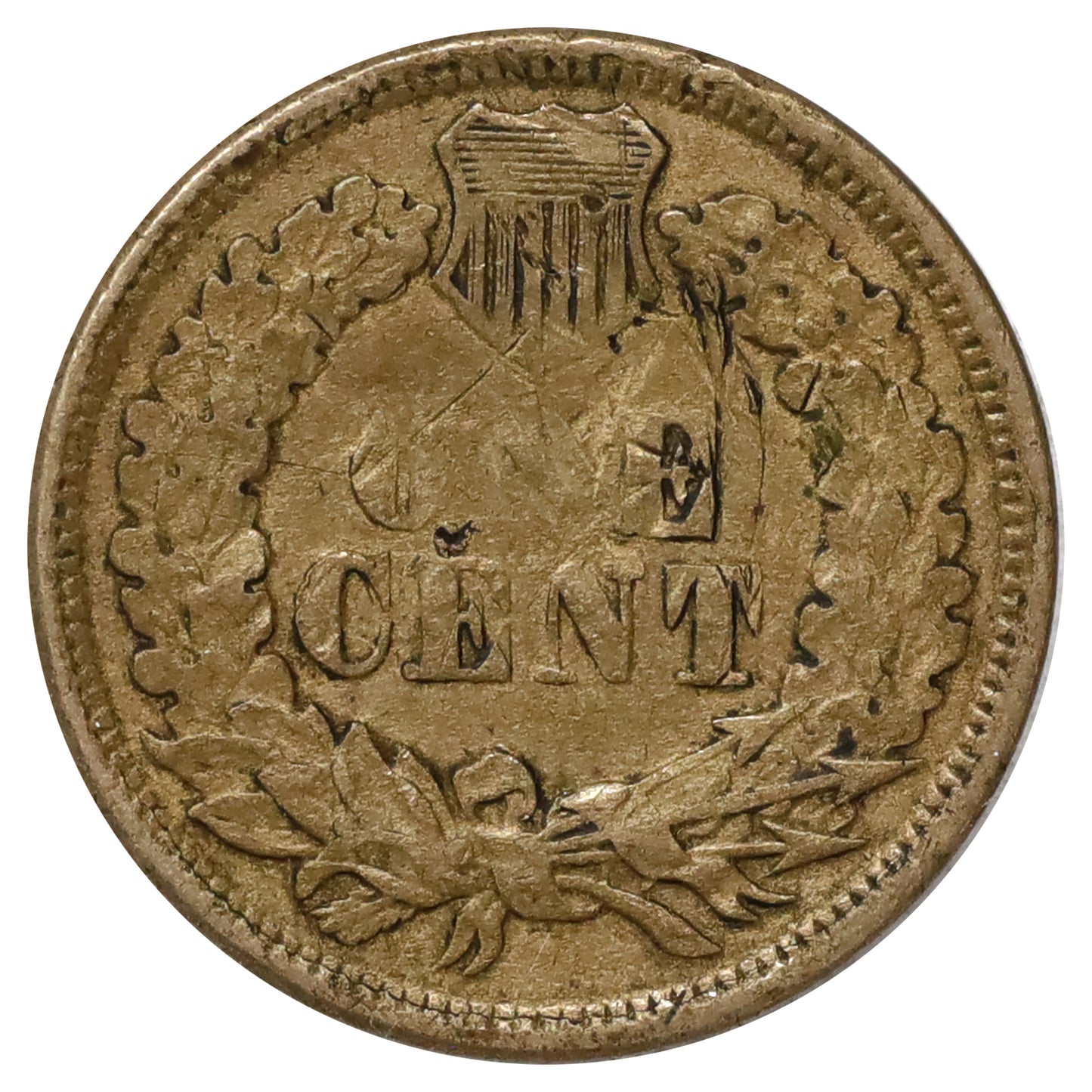 1864 Variety 1 USA Cent Extra Fine (EF40) Marks
