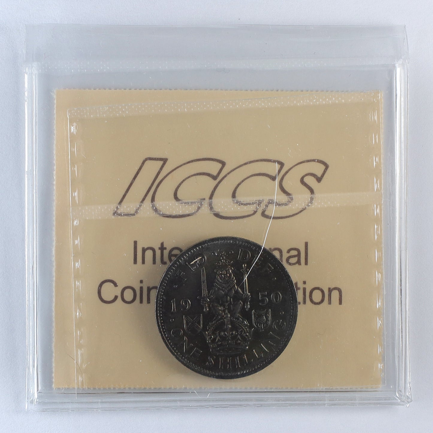 Great Britain 1950 Scottish Shilling ICCS Certified AU58 (DOD)