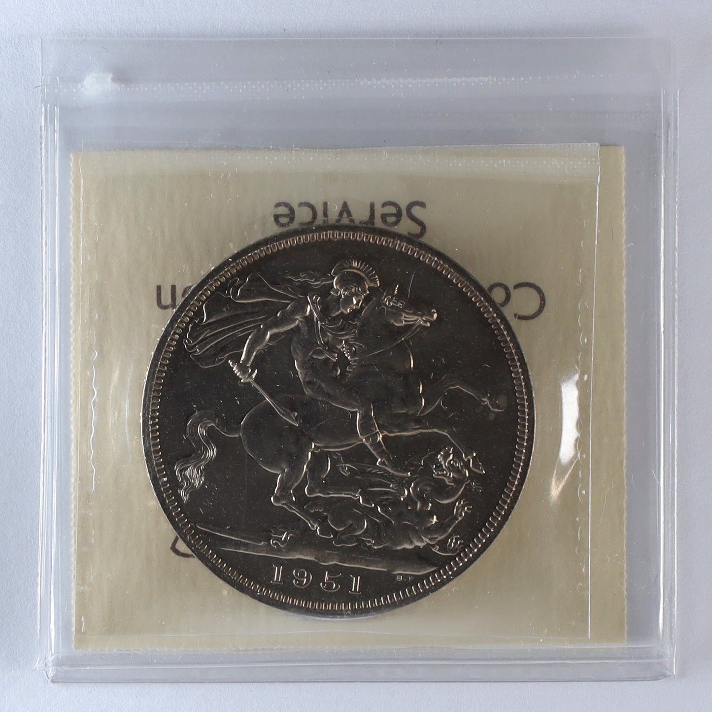 Great Britain 1951 5 Shillings ICCS Certified PL64 (DOD)