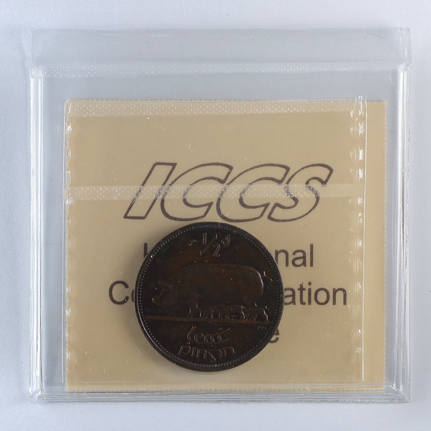 Ireland 1928 Halfpenny ICCS Certified AU50 (DOD)