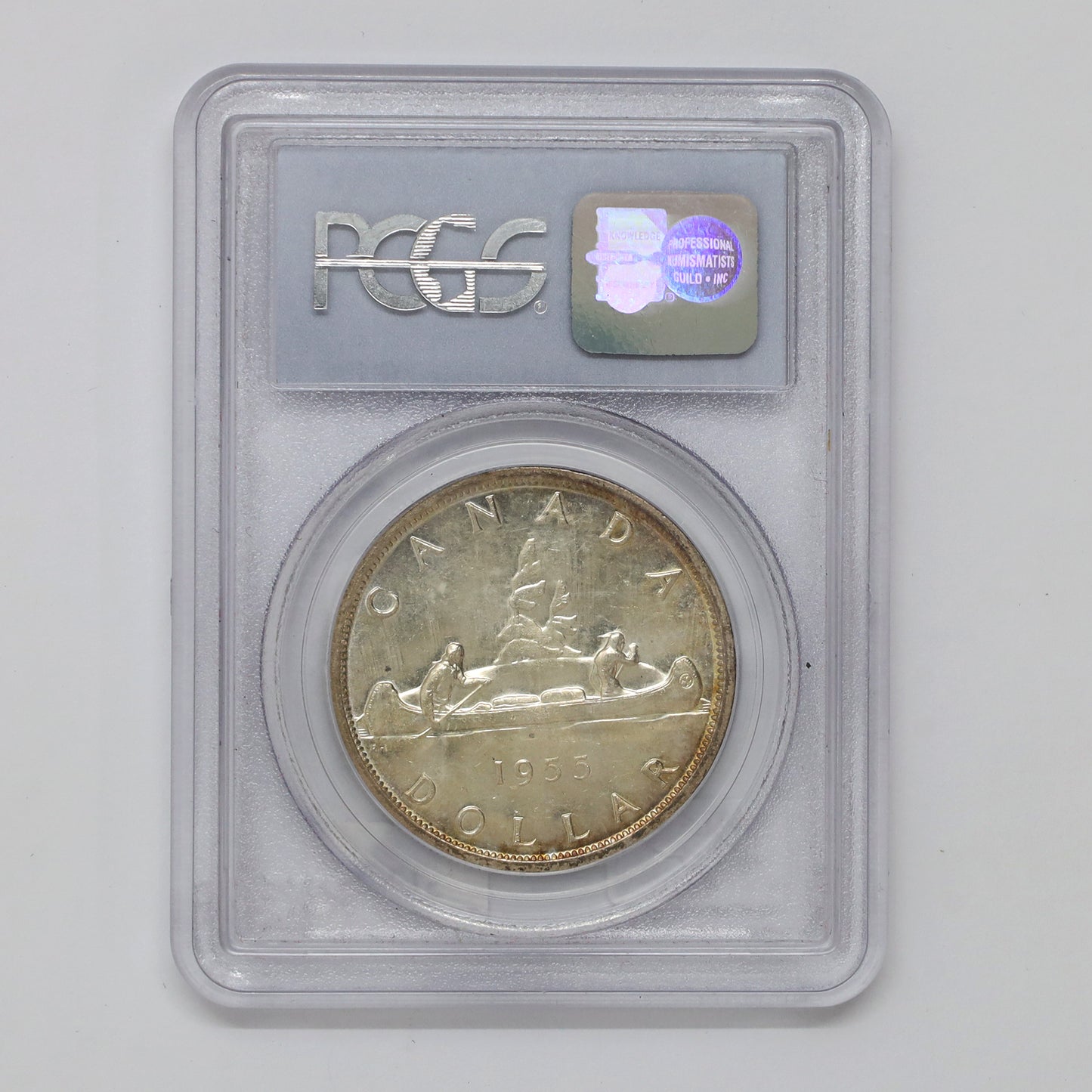 1955 Canada Dollar PCGS Certified MS64 (Toned)
