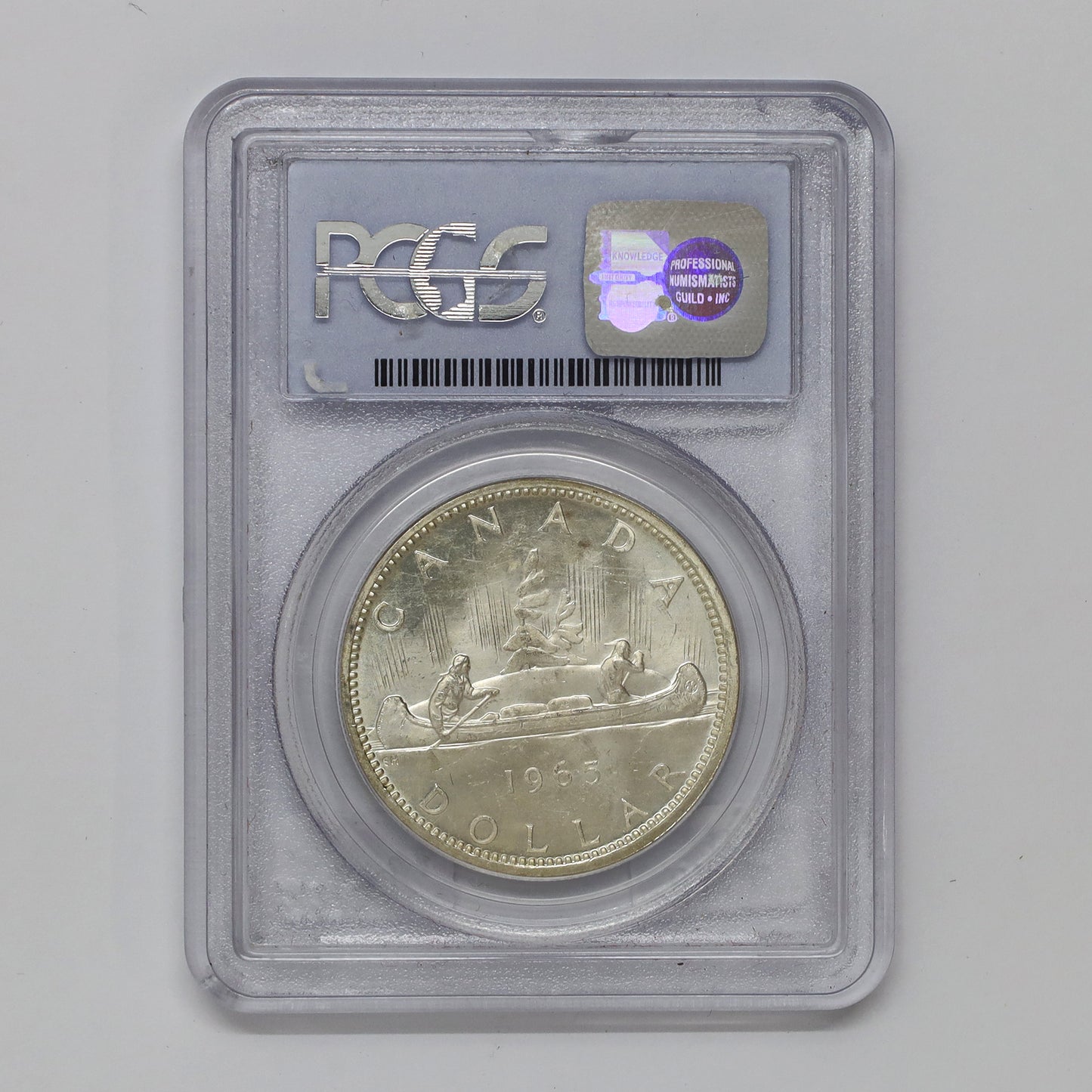 1965 Type 5 Canada Dollar PCGS Certified MS64 (Scuffed Holder)