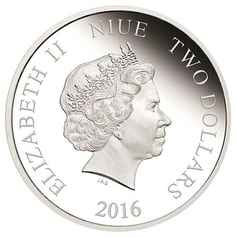 2016 Niue $2 Star Wars Classic - Darth Vader Proof Silver (TAX Exempt)