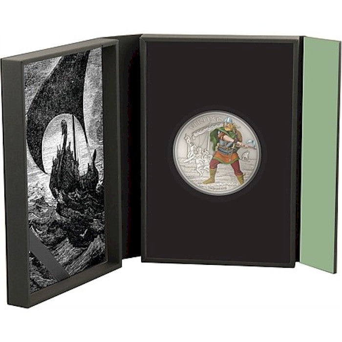 2016 Niue $2 Warriors of History - Vikings Silver Proof (No Tax)