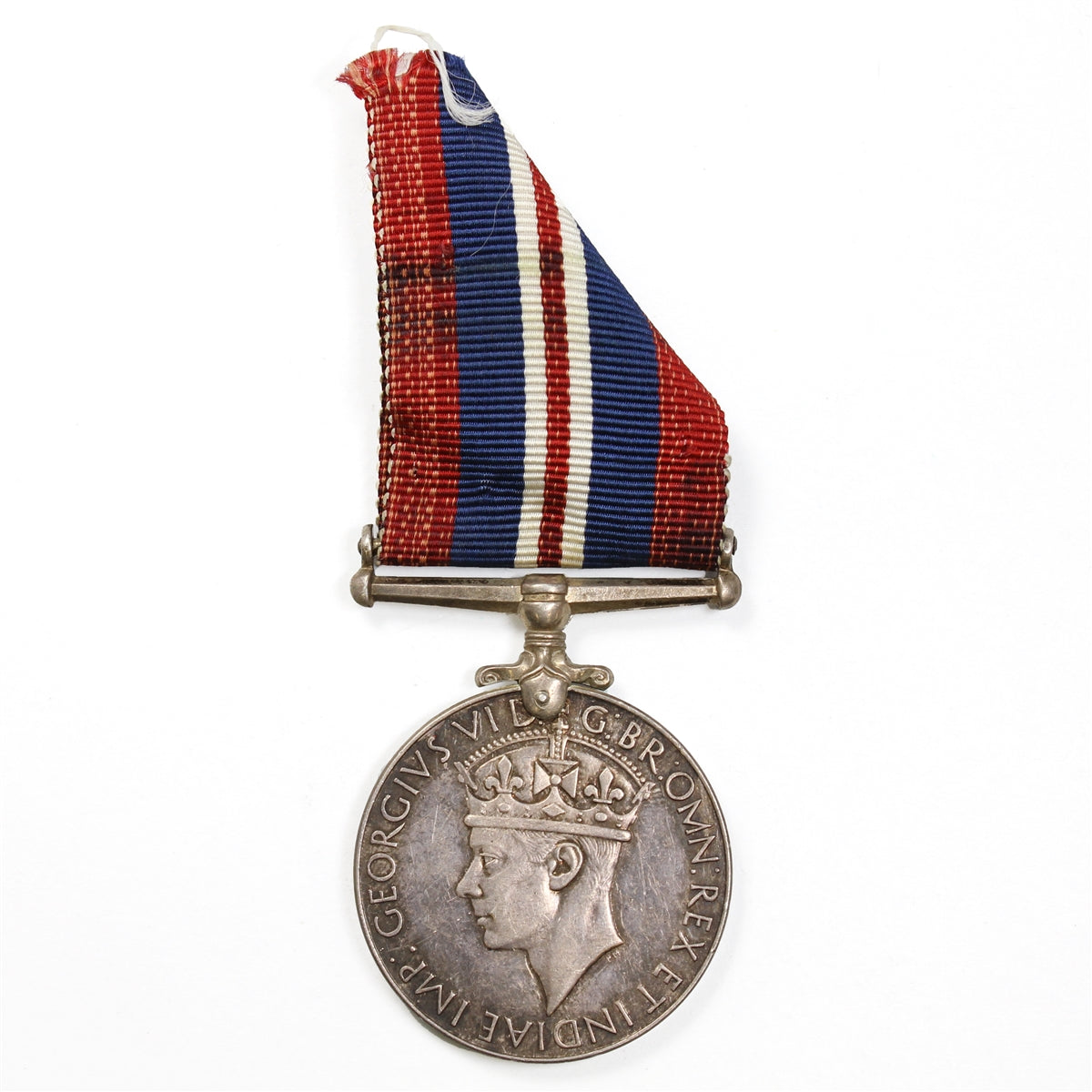 1939-1945 Canada WWII War Medal with Ribbon, Silver (Issues)