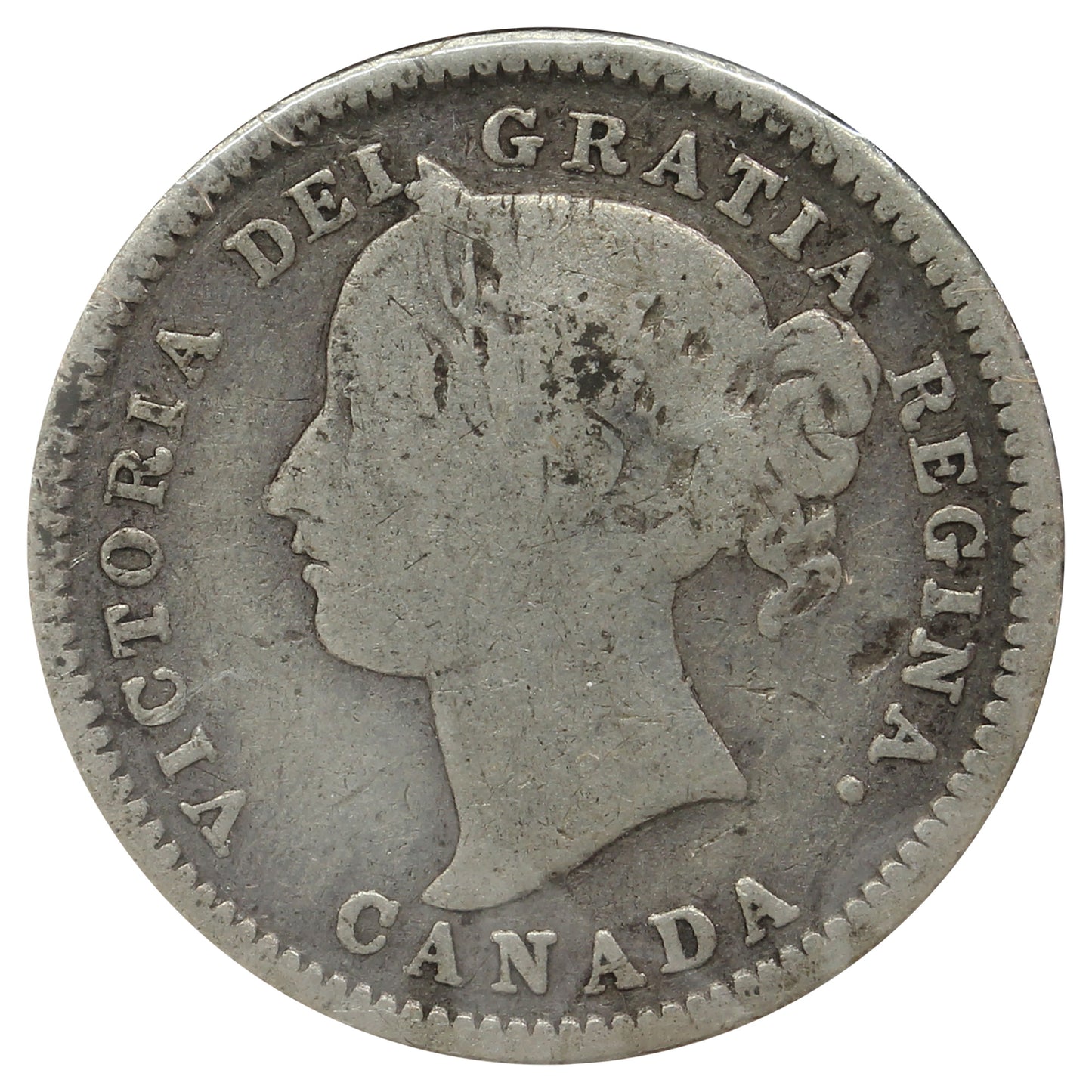 1880H Canada 10-cents Good (G4) Impaired