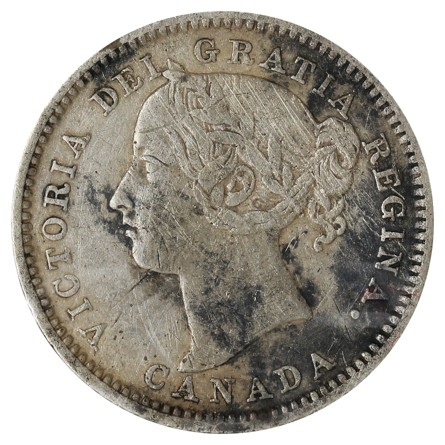 1882H Canada 10-cents Very Fine (VF-20) Impaired
