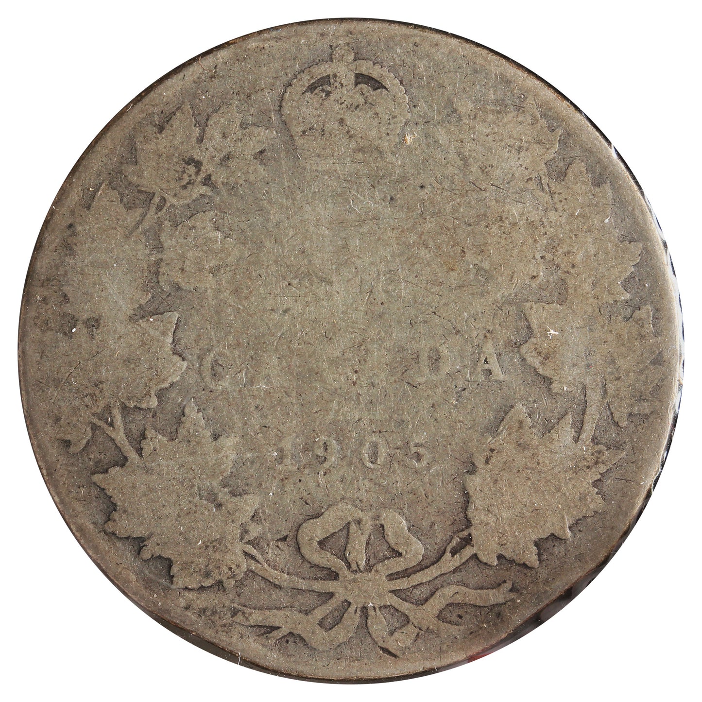 1905 Canada 25-cents Good (G-4) Impaired