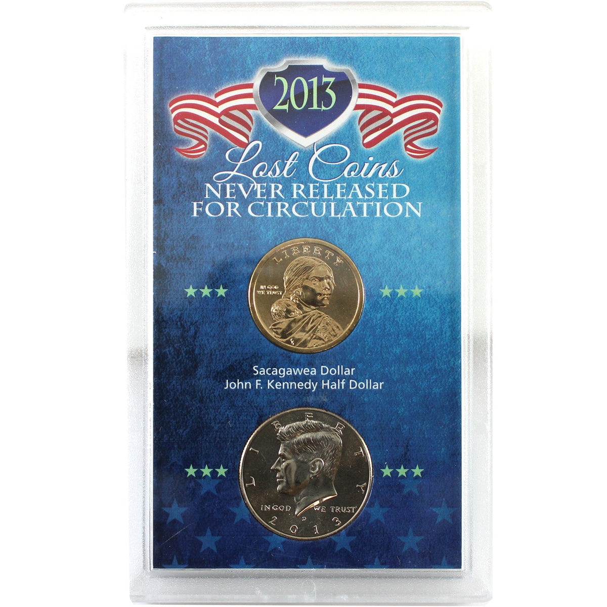 2013 USA Delaware Treaty Sacagawea Dollar & Kennedy Half Dollar in Lost Coins Case