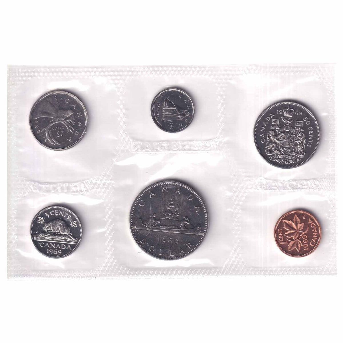 1969 Canada Proof Like Set in Original RCM Pliofilm