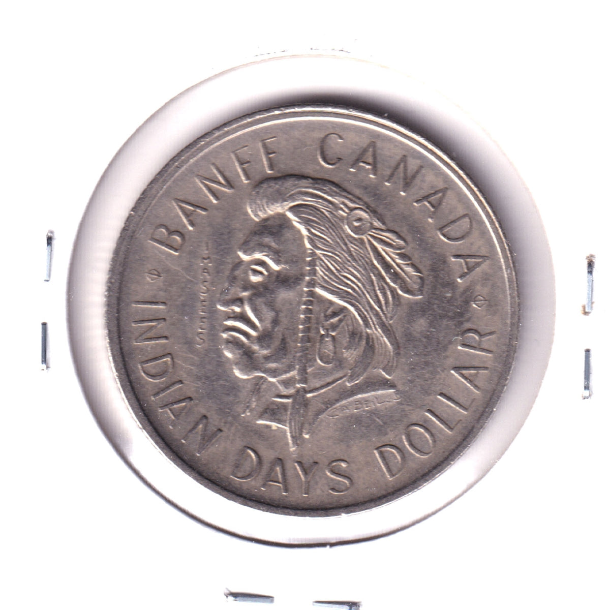 1974 Banff, Alberta, Indian Days Dollar: RCMP Alberta Centennial