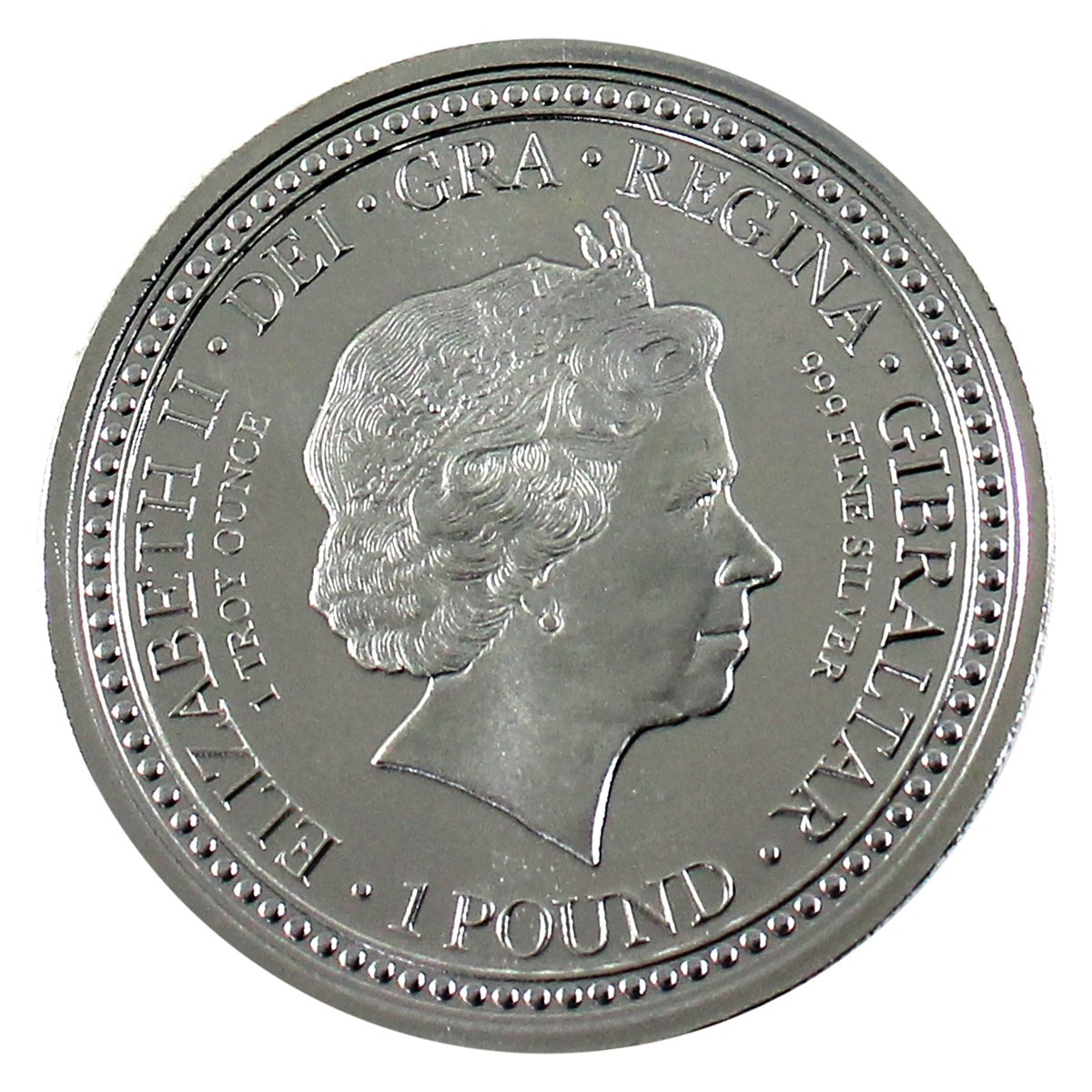 2018 Gibraltar £1 Royal Arms of England 1oz .999 Silver (No Tax)