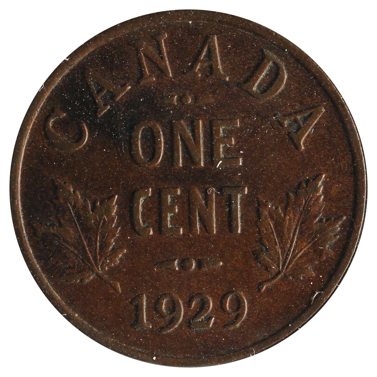1929 High 9 Canada 1-cent VF-EF (VF30) Impaired